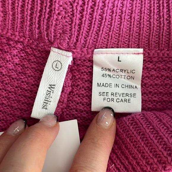 Wishlist Cropped Waffle Pink Pants - Picture 8 of 8